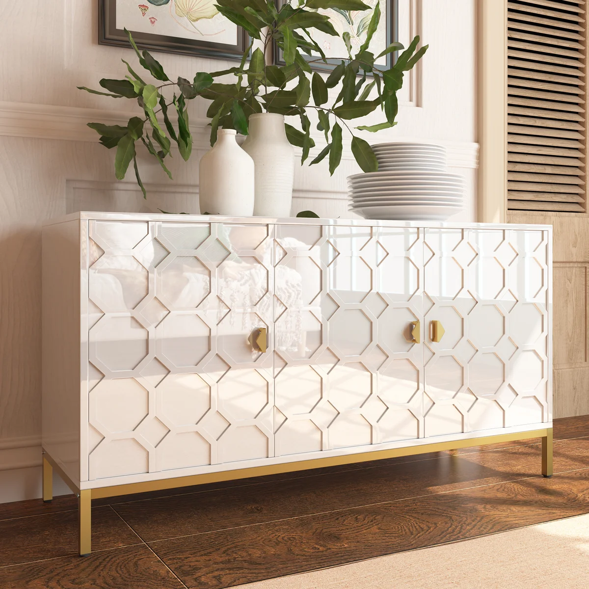 Bailes High Gloss 3 - Door Accent Cabinet