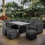 box 3 of 3 Slunce 9 - Persons Rectangular Outdoor Dining with Cushions