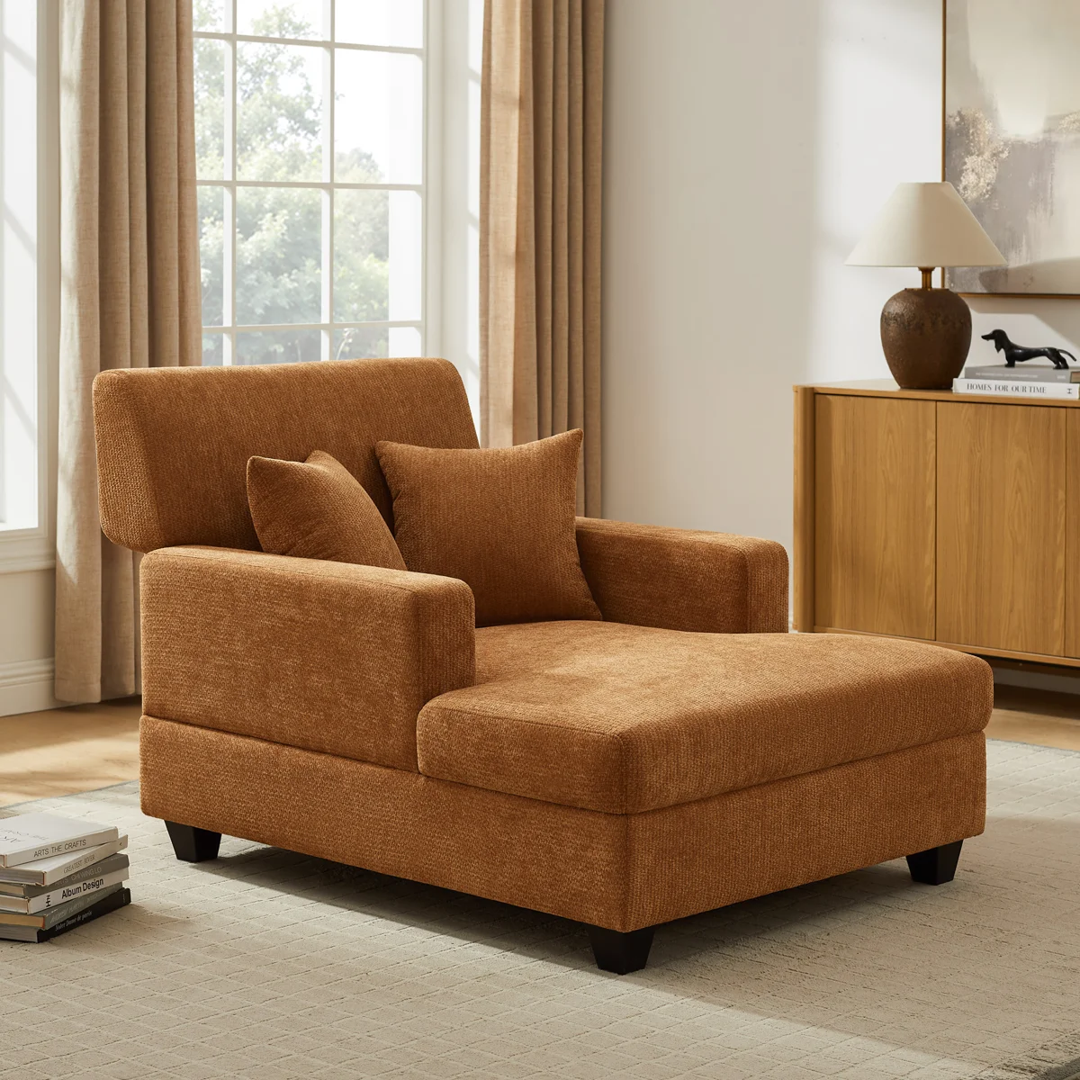 Monroeville 37" W Upholstered Chaise Lounge