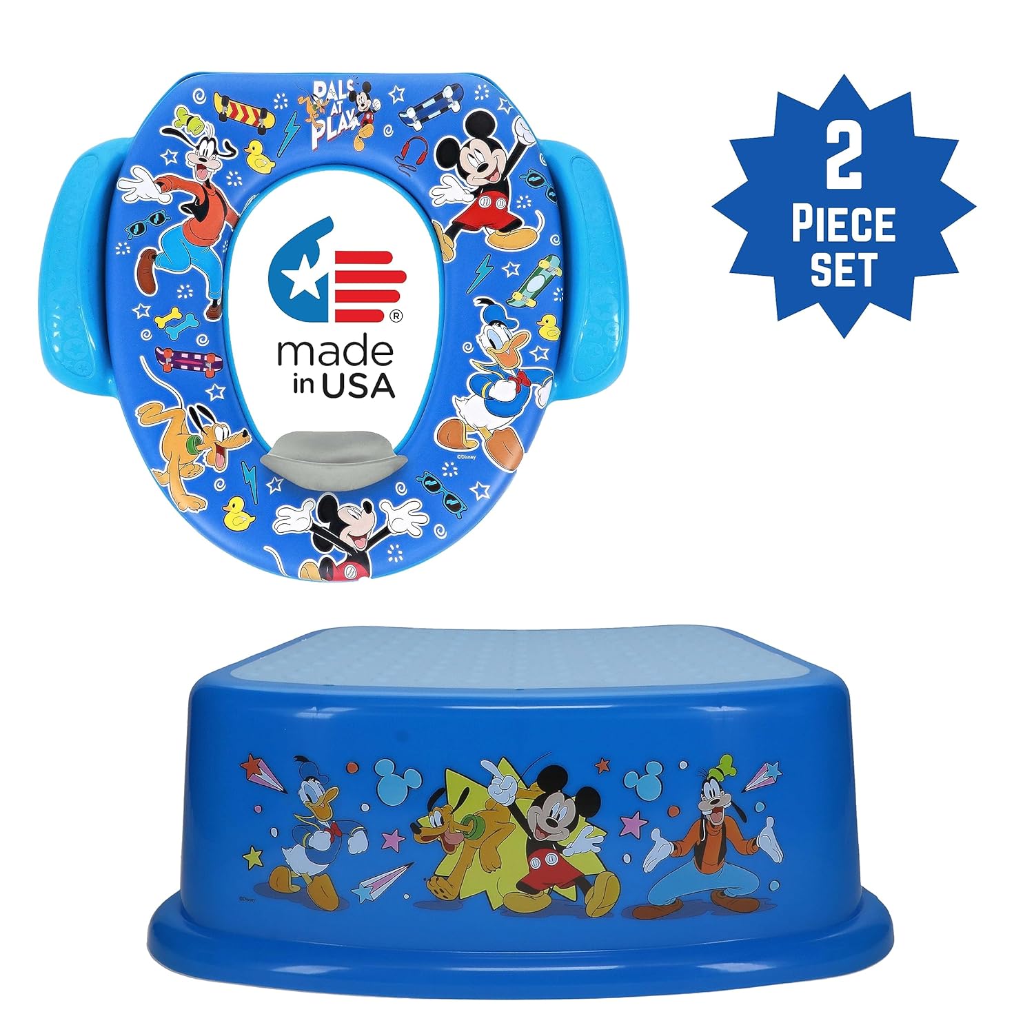 (step stool only)Disney Mickey Mouse Pals at Play 2 Piece Essential Potty Training Set