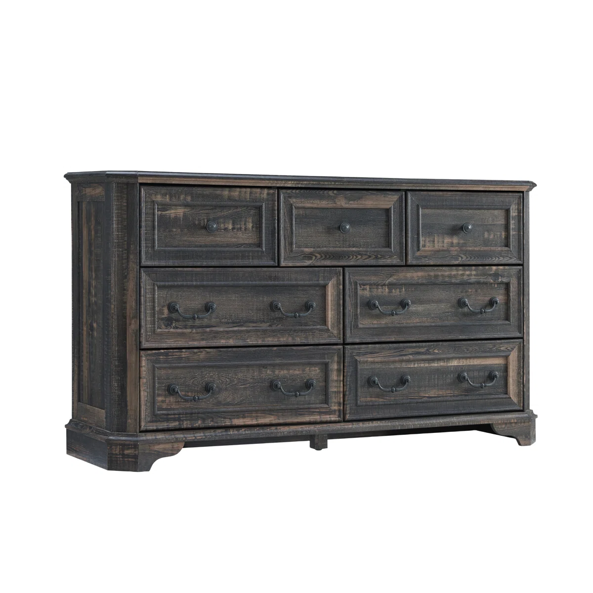 Box 1 of 2Armaan Vintage Farmhouse 7 Drawers Dresser