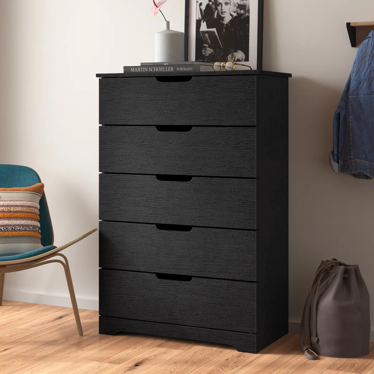 Aroob 5 Drawer 31.5'' W Dresser