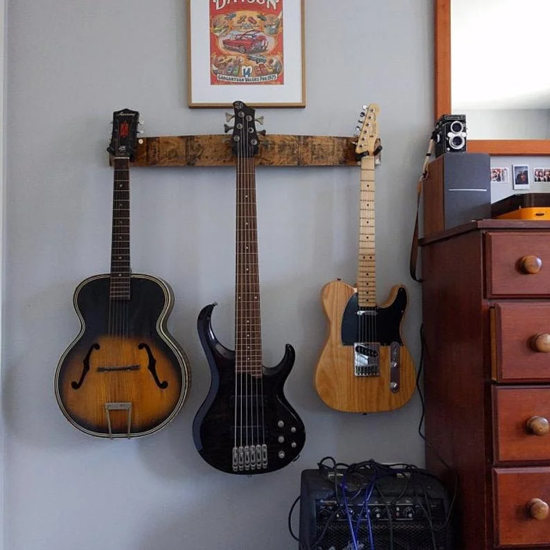 Whiskey Barrel Guitar Wall Mount