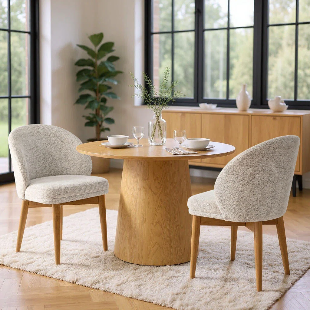 Upholstered Barrel Dining Chairs