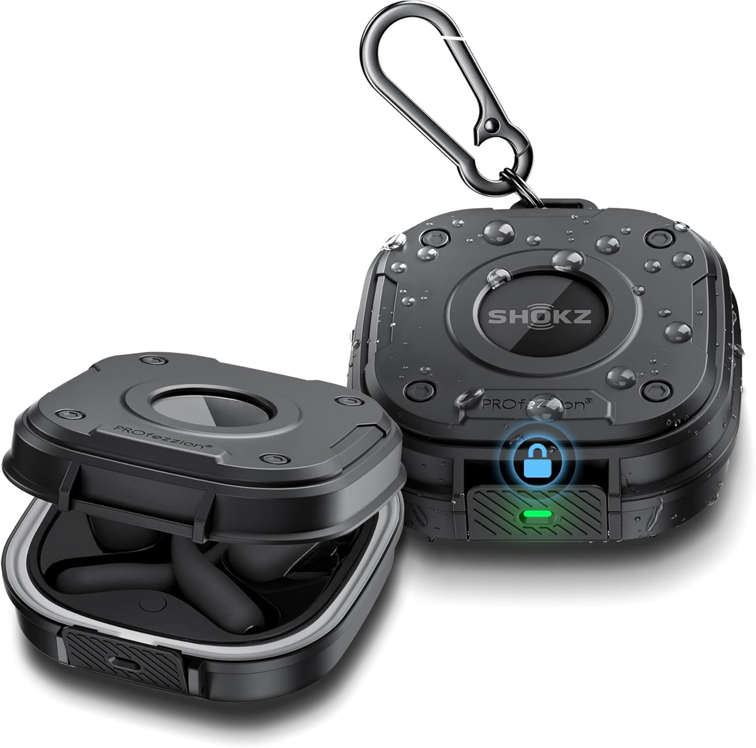 PROfezzion Earbud Charging Case Cover for Shokz OpenFit 2 & OpenFit 2+