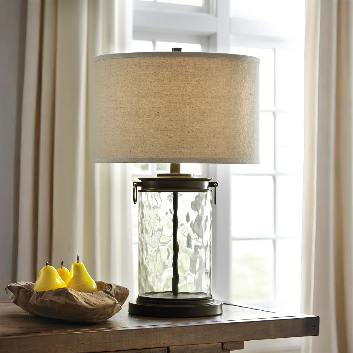 Ranchester Bronze/Clear Table Lamp