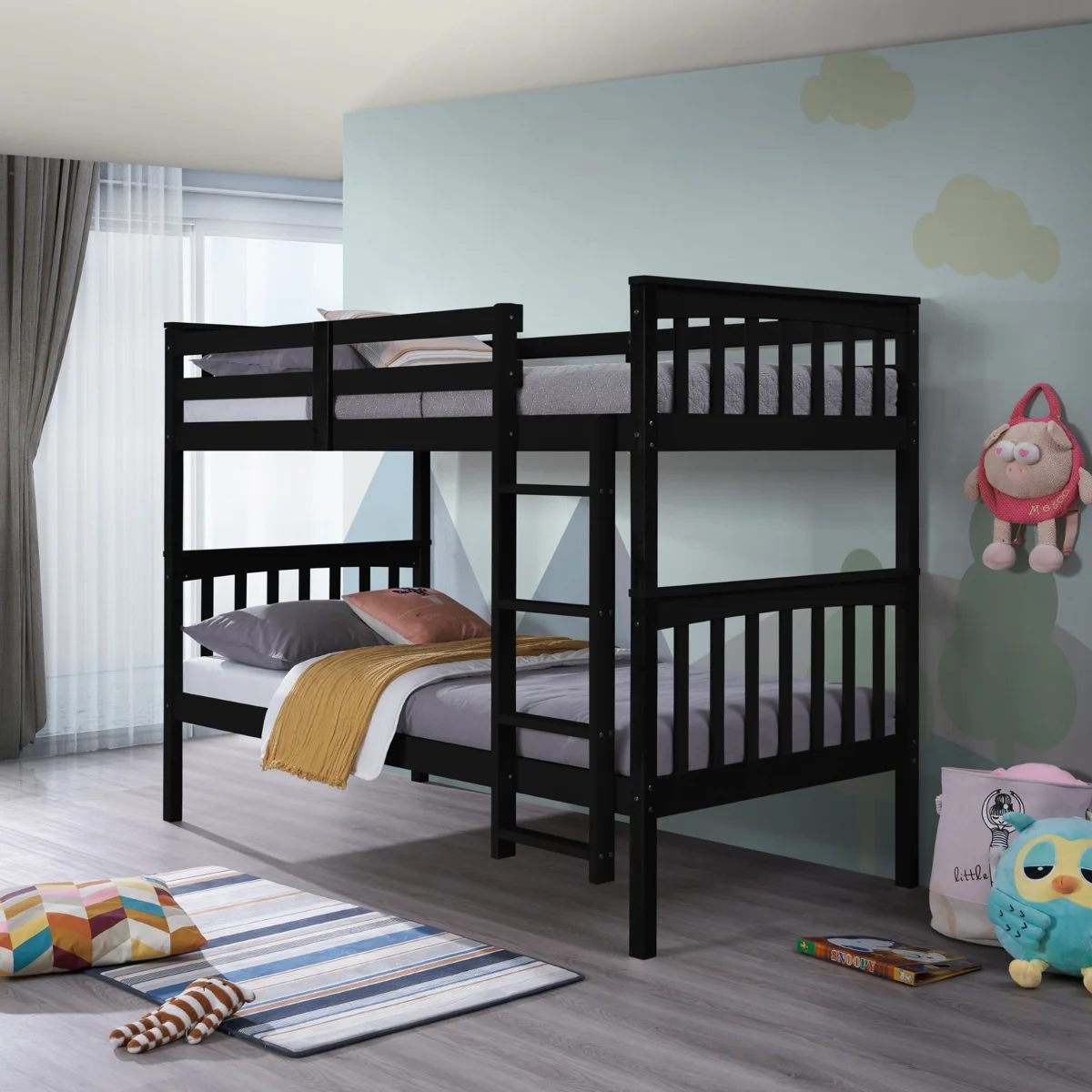 Javonne Kids Twin Over Twin Bunk Bed