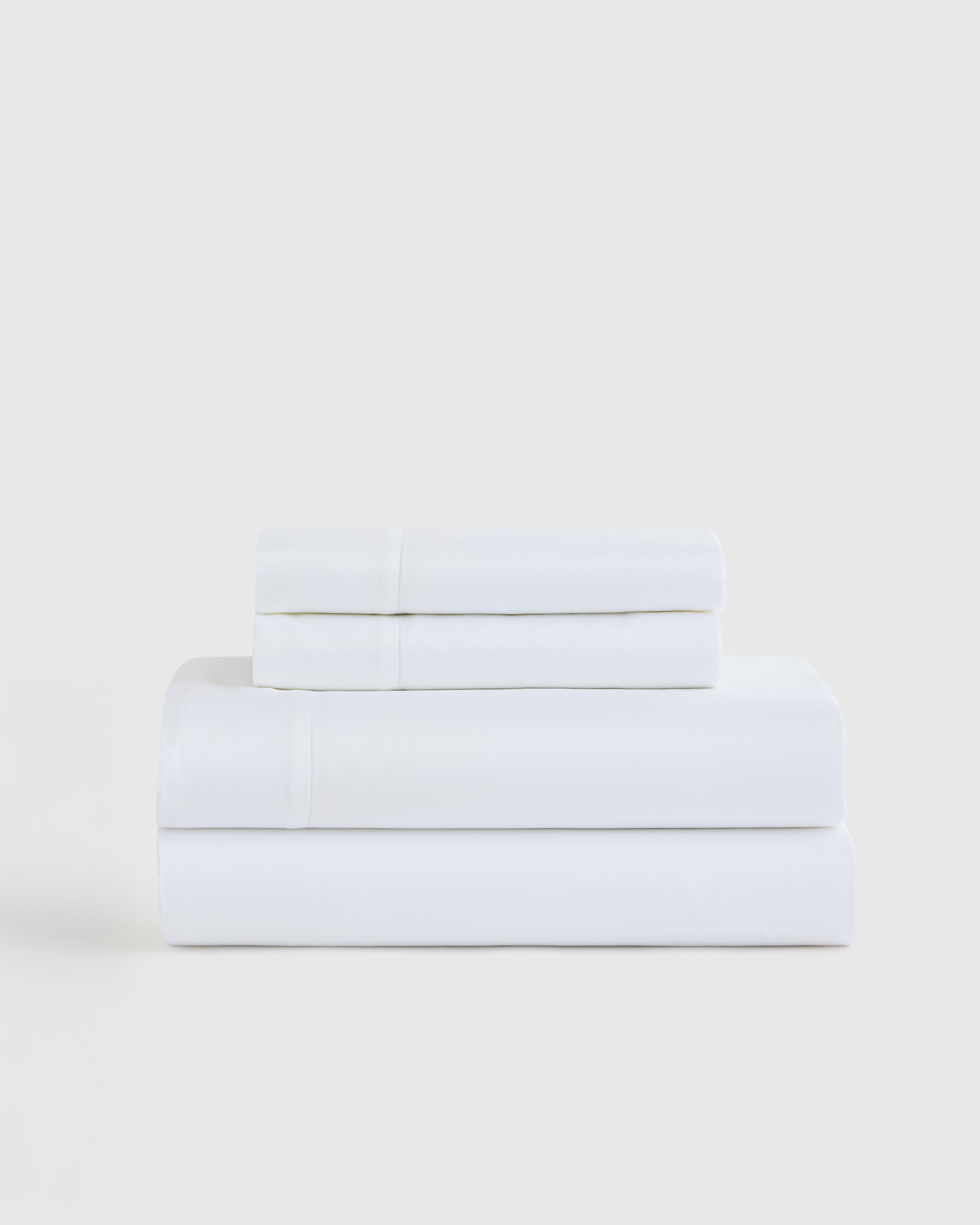 Signature Giza Cotton Sateen Sheet Set, Queen, White