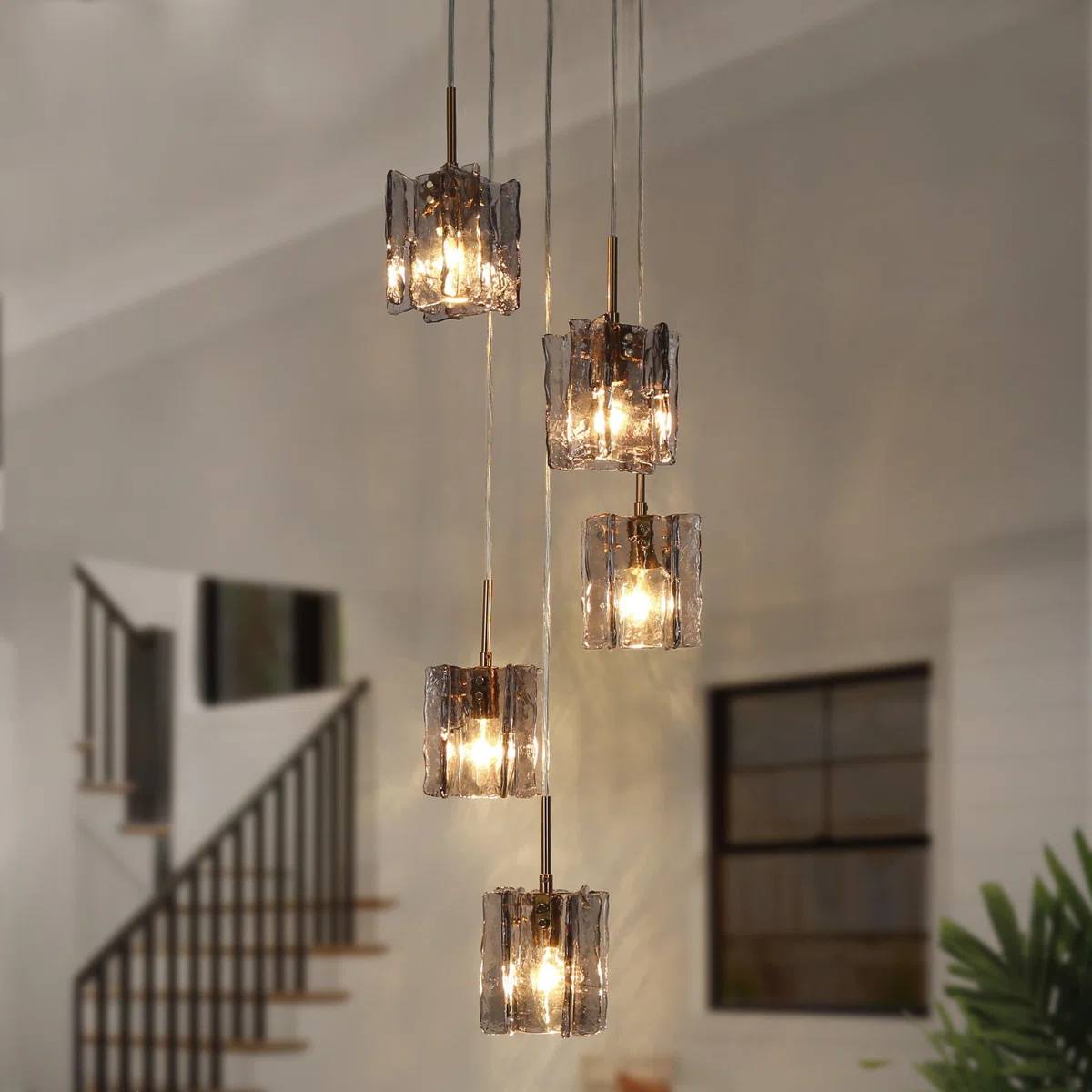 Quitman 5-Light Dimmable Cluster Pendant