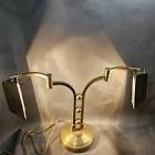 Double-head Vintage Brass Metal Table Lamp