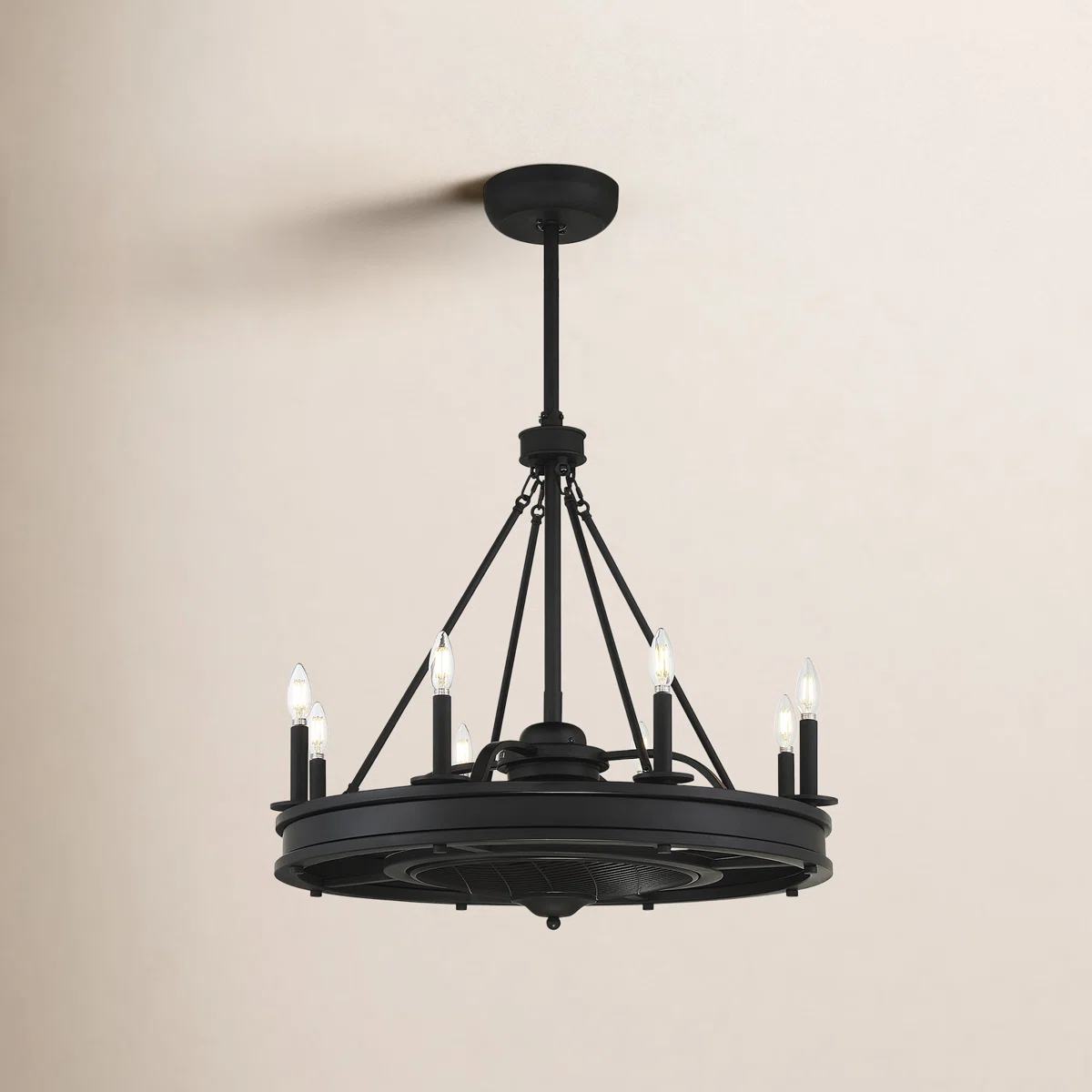 Taylorsville 30" 8-Light Fandelier with Remote Control