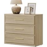 (damaged, no hardware )Cesiro Accent 3 - Drawer Nightstand