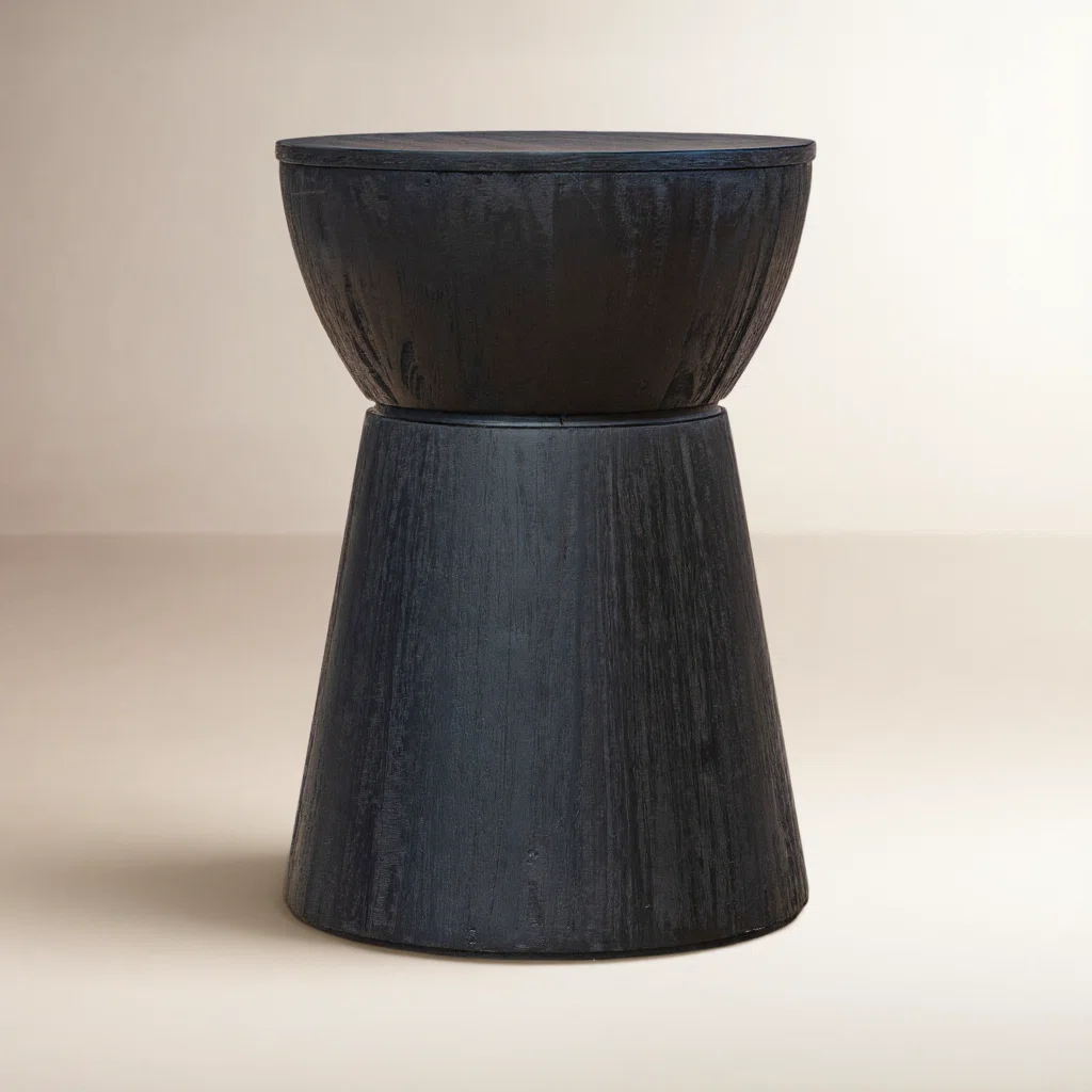 Simba Round Drum End Table