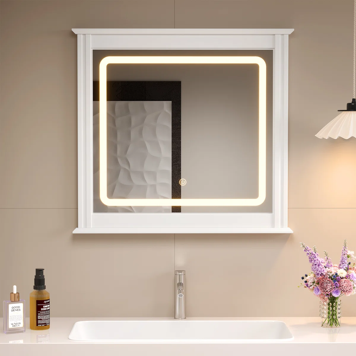 Smart LED Vanity Mirror With 3-Color Light