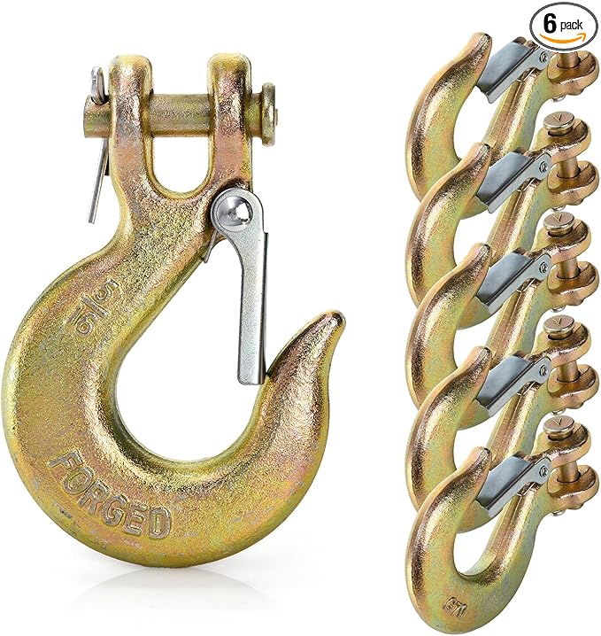 Set Of G80 Forged Clevis Slip Hooks