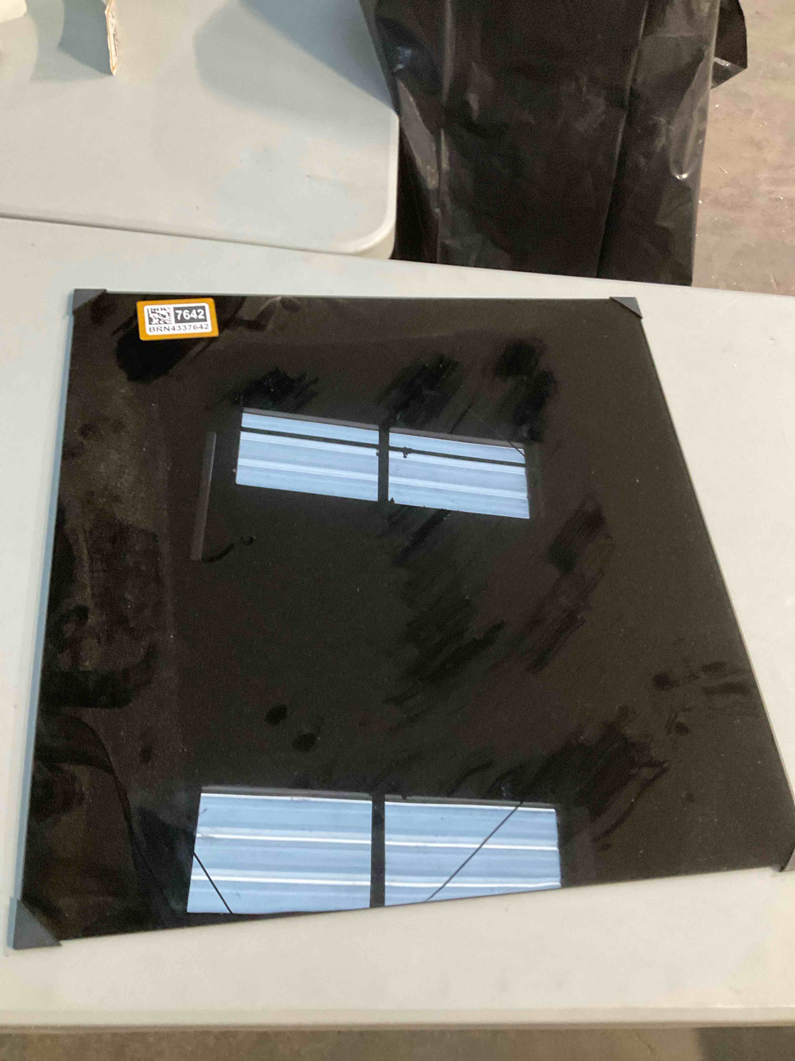 Glass table top