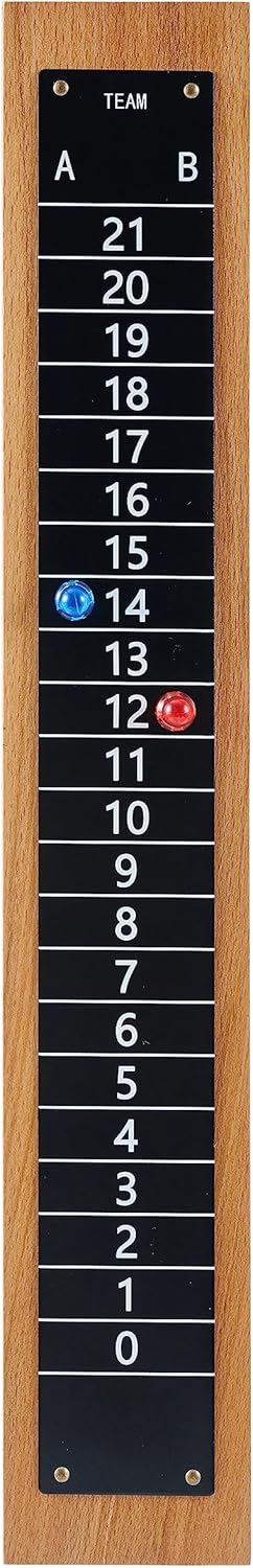Amazon.com: New valley warbler Steel Scoreboard Nailed on a Beech Board with Magnetic Score Keepers for Cornhole and Other Games (17" H x 2.75" W) : Sports & Outdoors