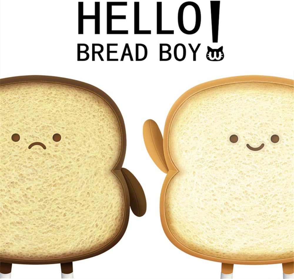 VHYHCY Toast Bread Pillow Funny Food Plush Toy Pillows Small Cute Stuffed Plush Sofa Pillow (Toast Bread,Golden) Happy Small