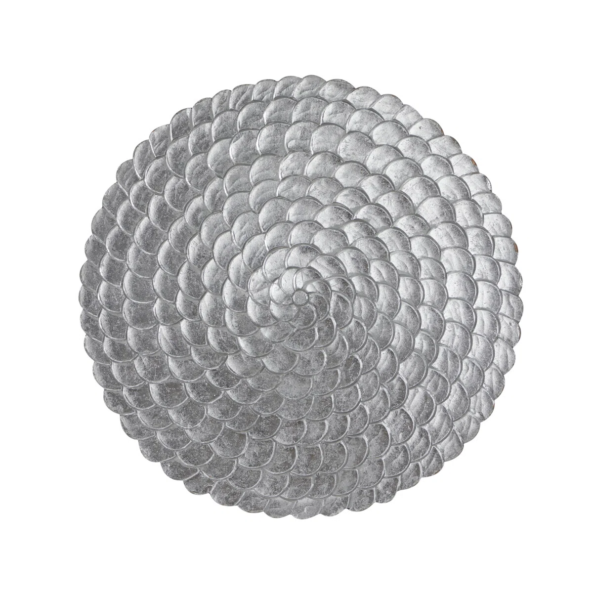 Wood Carved Radial Plate Wall Decor