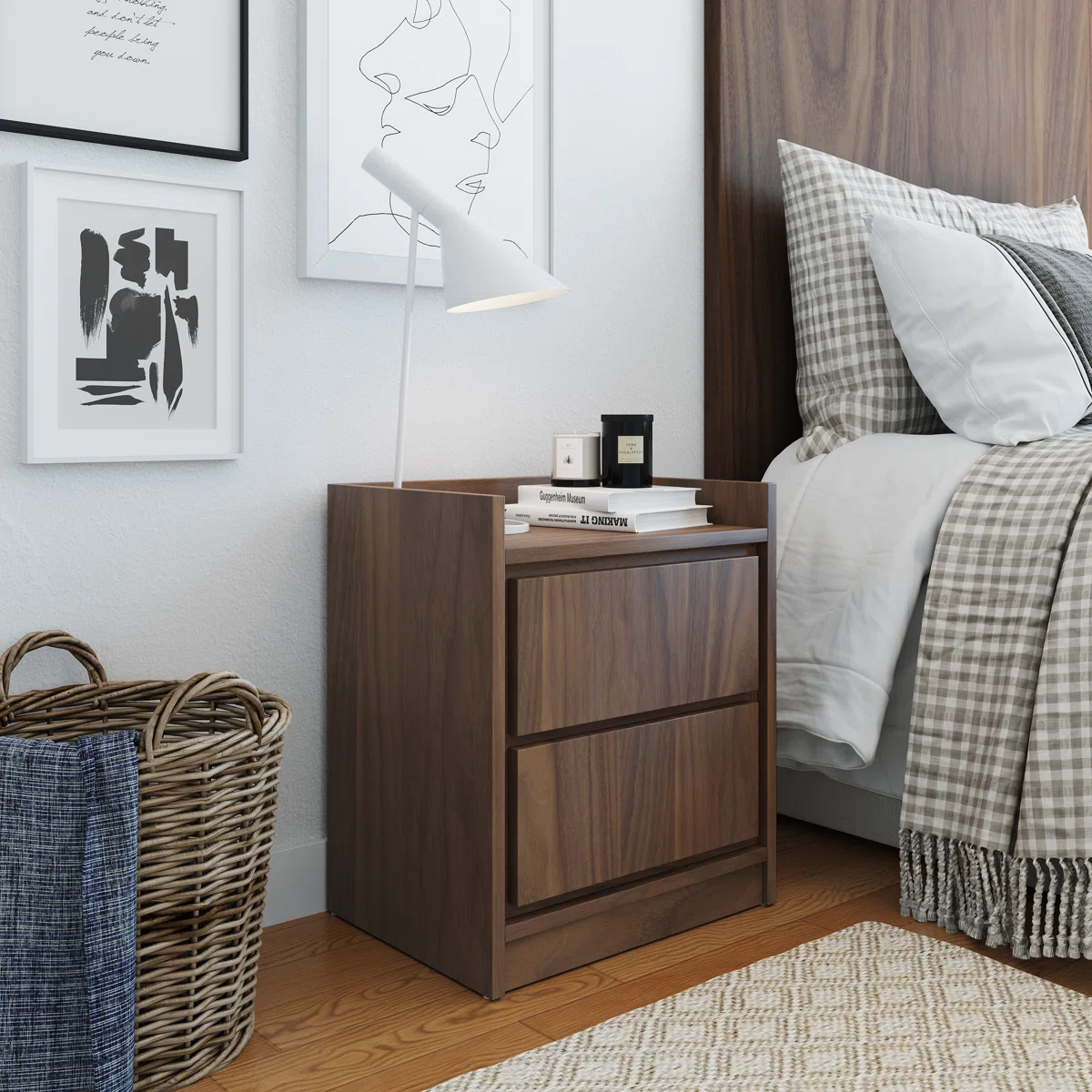 Boyd Sleep Adagio Mid-Century Modern Low Profile Nightstand