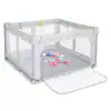 Large Baby Playpen - Pink, Oxford Mesh/Alloy Steel