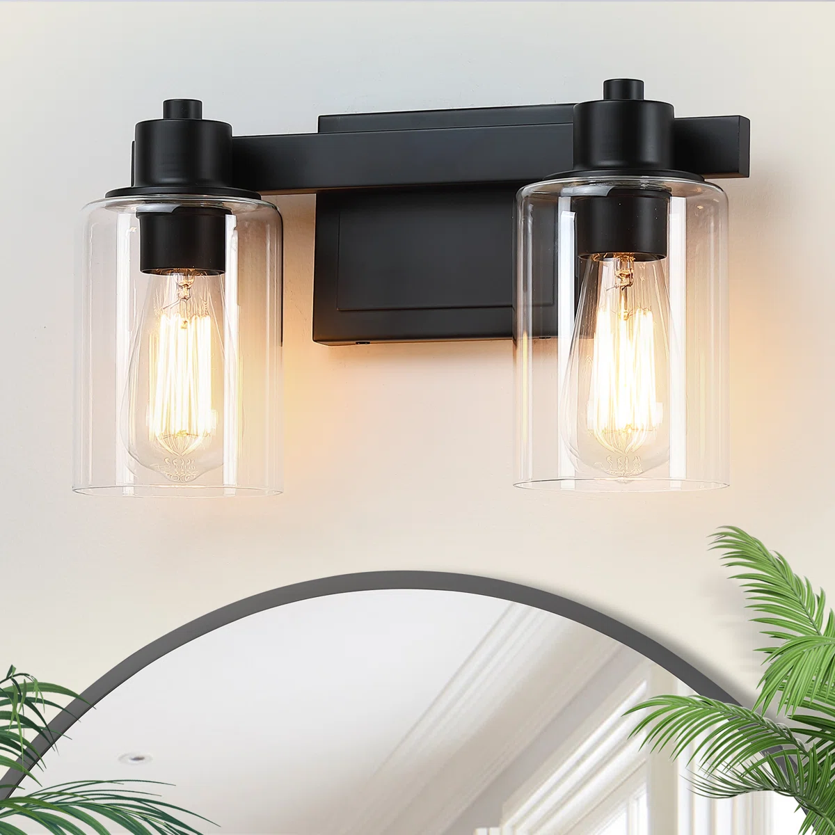 Ardle Dimmable Bathroom Vanity Light with Clear Shade
