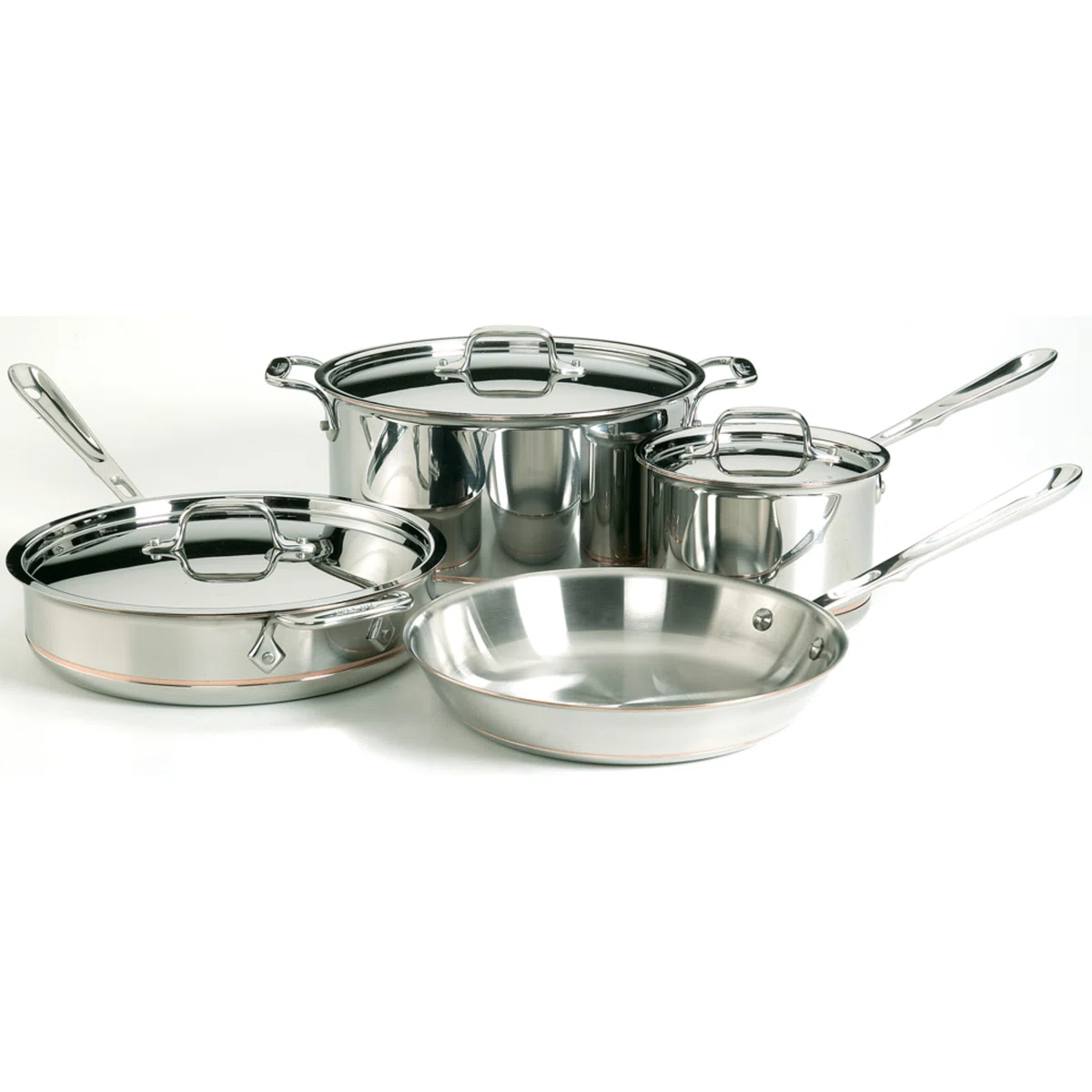 All-Clad Copper Core 7 Piece Cookware Set