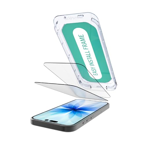 Smartish® iPhone 17 Pro Screen Protector - 2-Pack Tempered Glass Screen Protectors - Tuff Sheet - 9H Easy Install Frame [Scratch Resistant] Case-Friendly- Dynamic Island for Apple iPhone 17 Pro : Cell Phones & Accessories