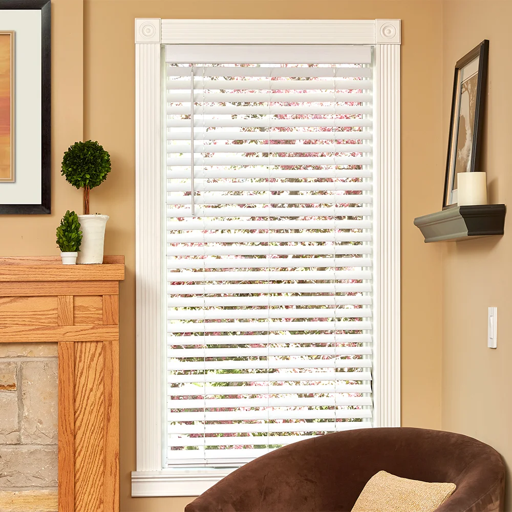 Akura Room Darkening 2" Flat Slat Faux Wood Horizontal/Venetian Blinds