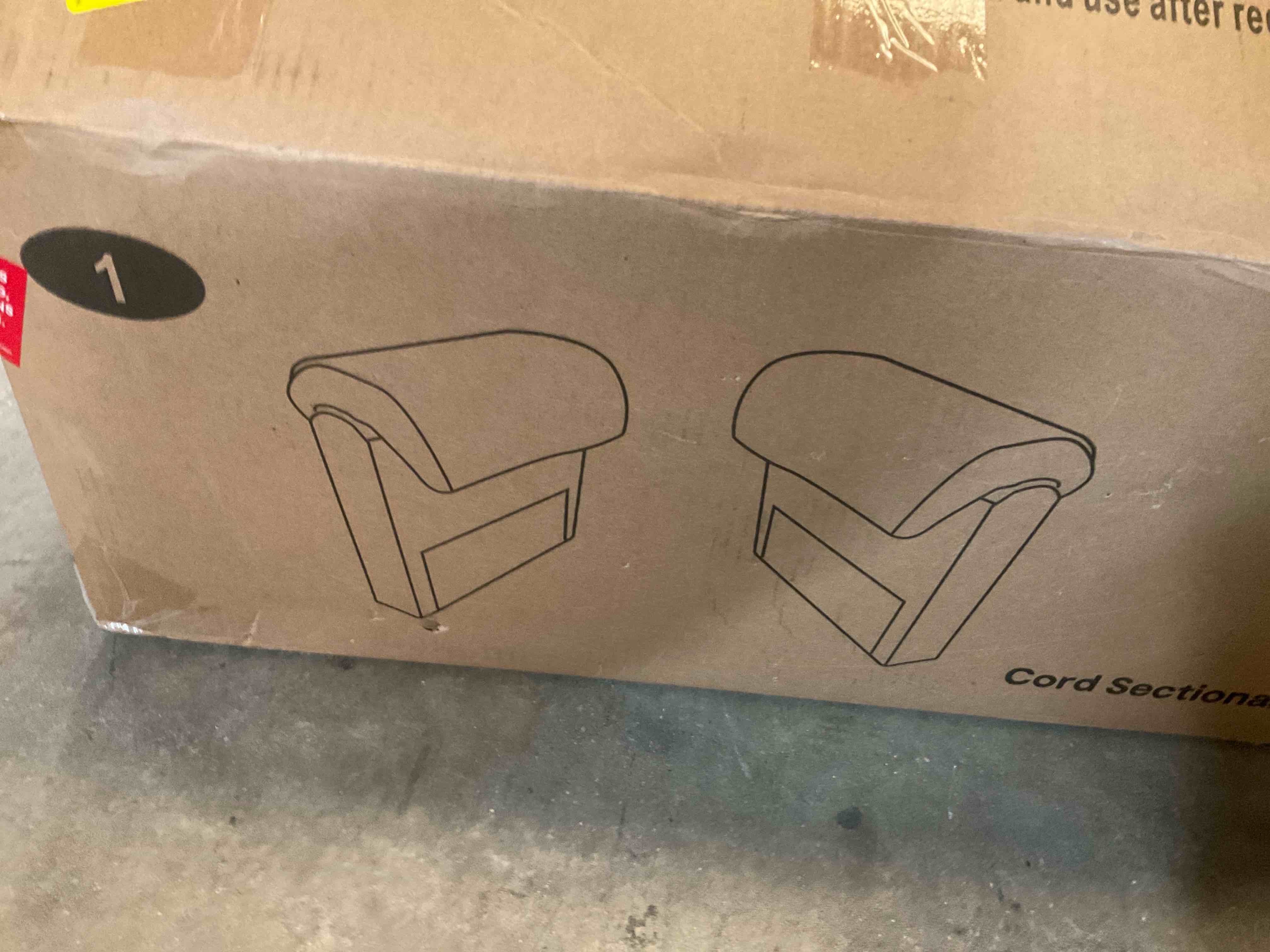 blue triped sofa arms