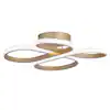 Modern Gold Linear LED Ceiling Flush Mount Light Fixture