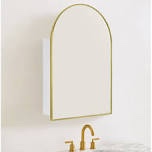 (broken mirror) Arched Bathroom Medicine Cabinet with Mirror Recessed and Surface Mount Medicine Cabinet Mirror