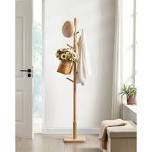 Solid Wood Freestanding 7 - Hook Coat Rack, 3 Height Options