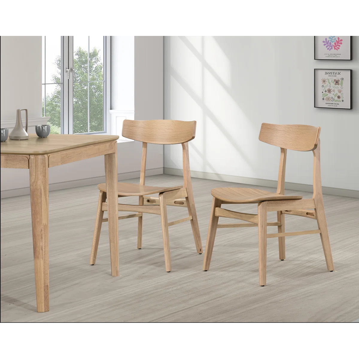Bristol Solid Wood Dining Chair Set (Set of 2)