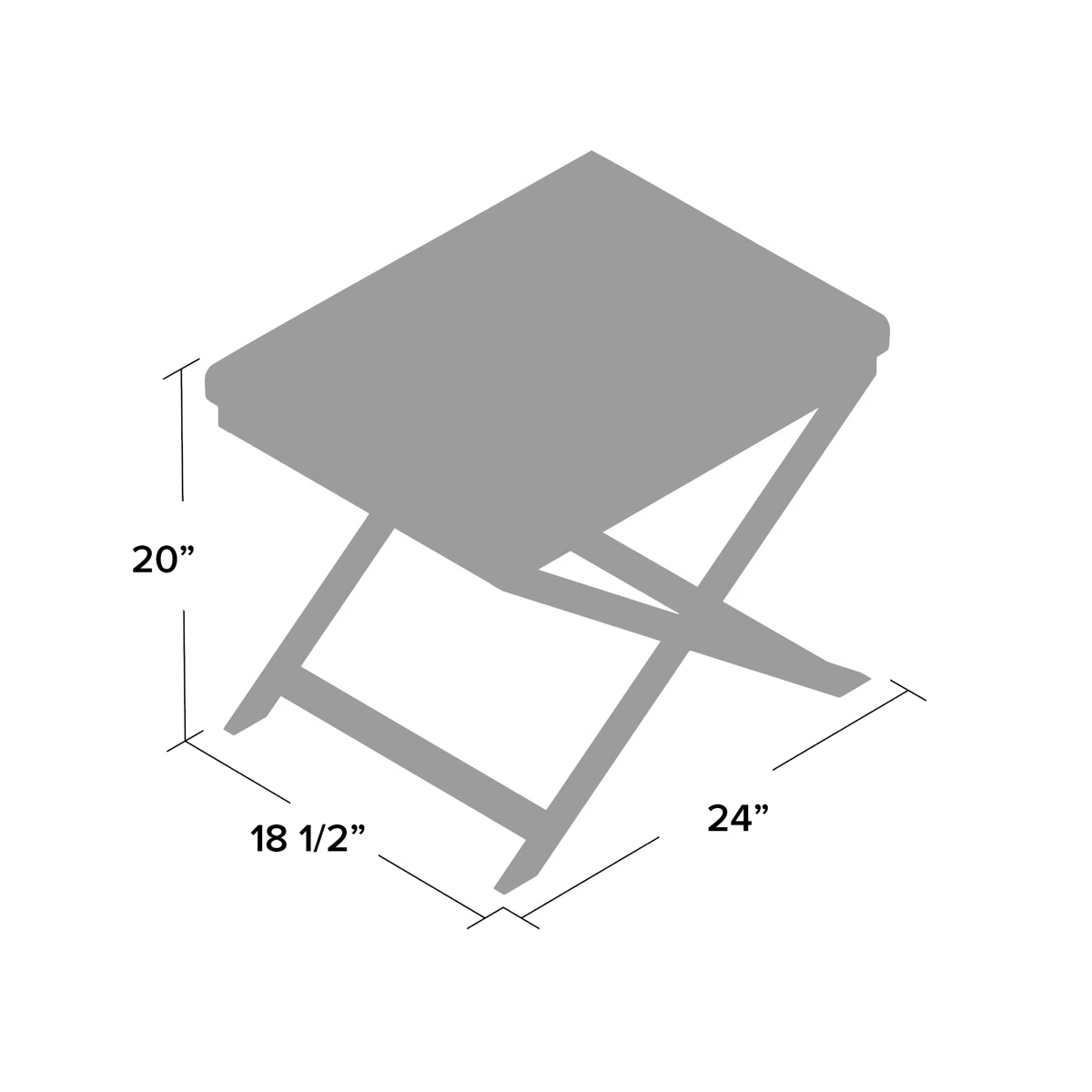 Axel Stainless Steel Accent Stool