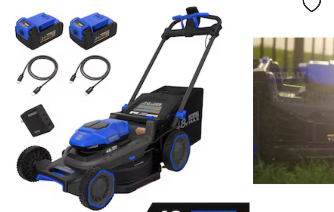 Kobalt 21-in push lawnmower kit