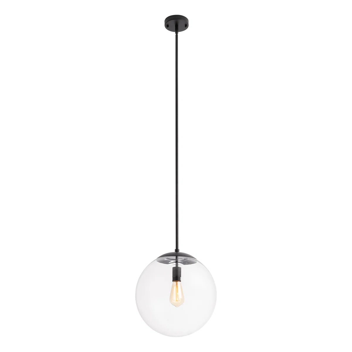 1 - Light Single Globe Schoolhouse Pendant Kitchen Island Pendant