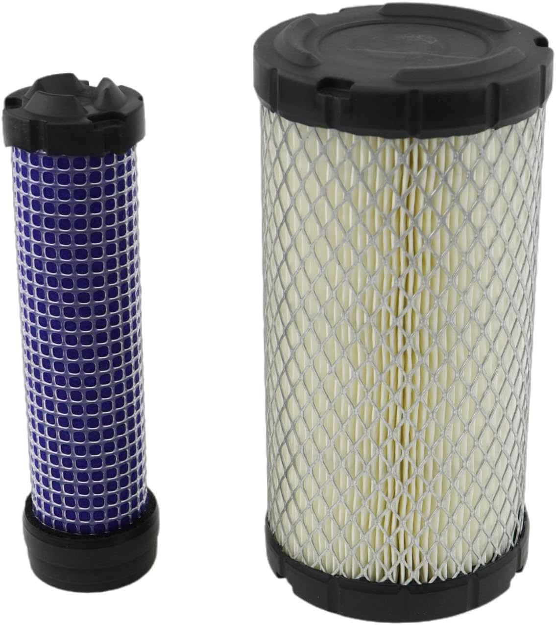 JZGRDN Outer & Inner Air Filter Set AF25550 AF25967 Compatible with Kawasaki FH541 17 HP KAI, FH580 19 HP, FX481V, FX541V and FX600V engines