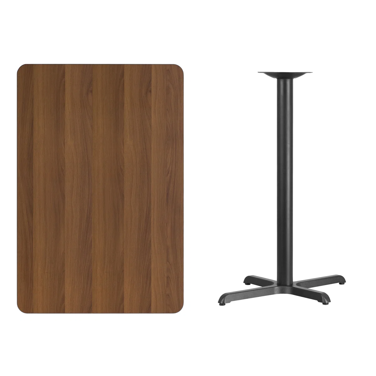 Jaramillo Rectangular Laminate Table Top with Standard or Bar Height Table Base