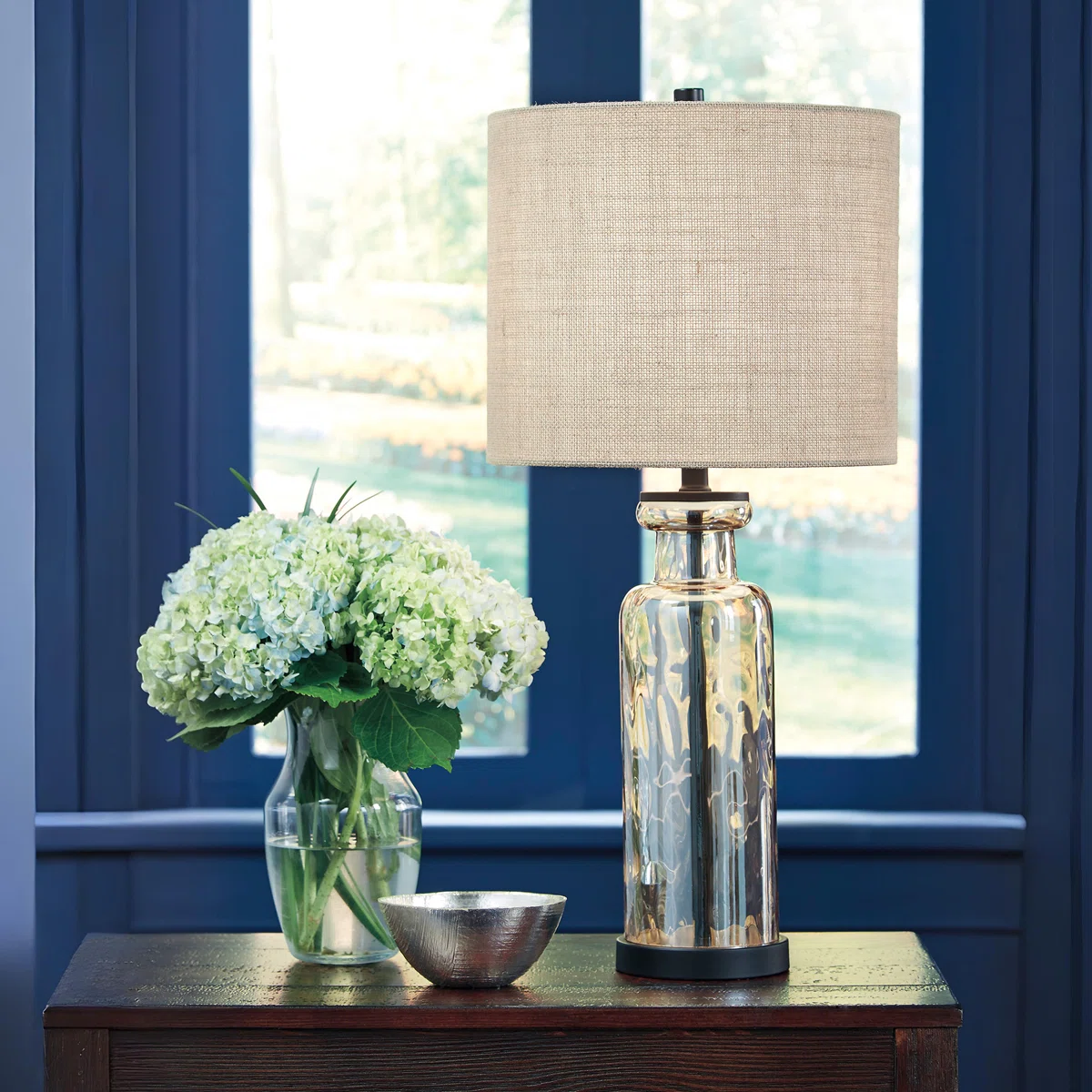 Arva 28" Champagne Table Lamp