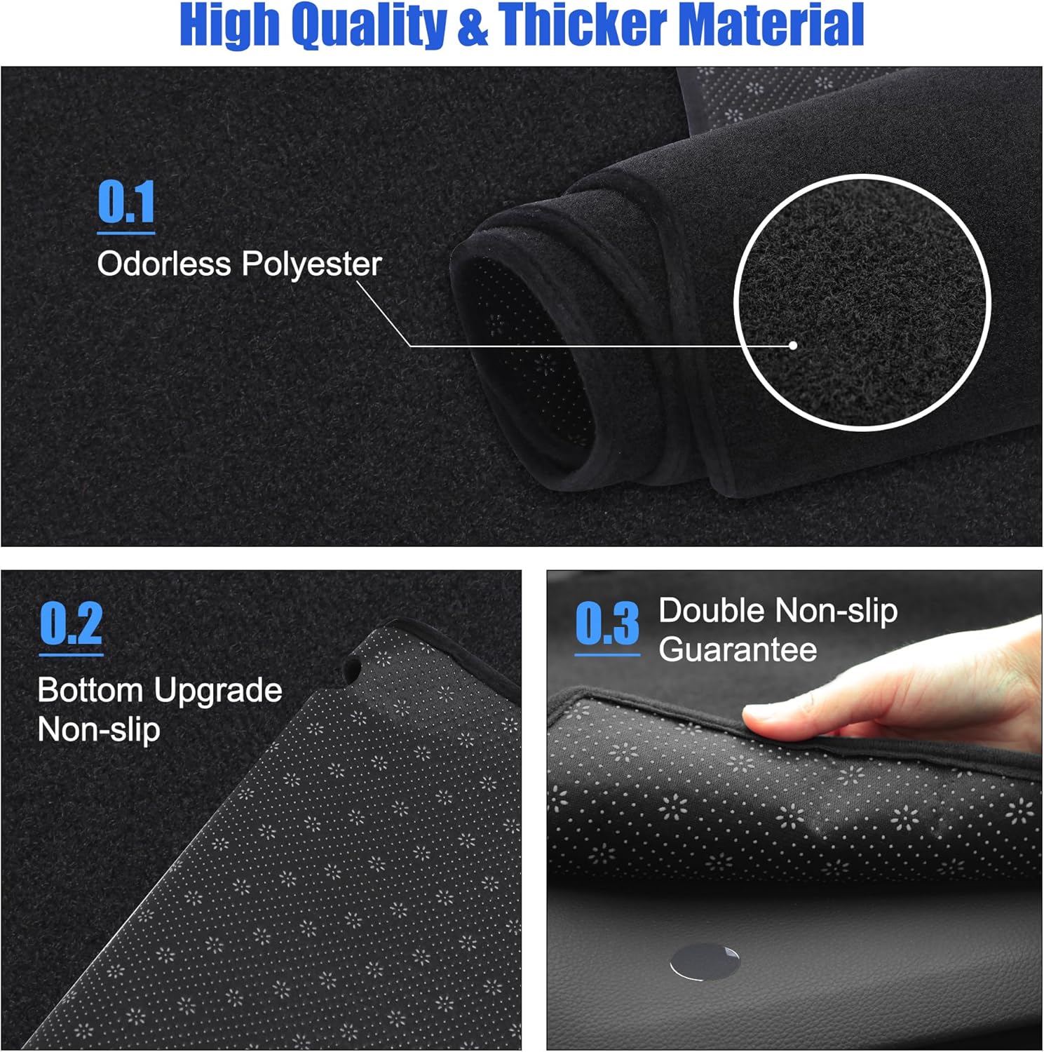 YYCKE Dash Cover Mat Custom Fit for 2024 2025 2026 Hyundai Sonata Accessories Dashboard Pad Carpet Protector Hyundai Sonata 2024 2025 2026