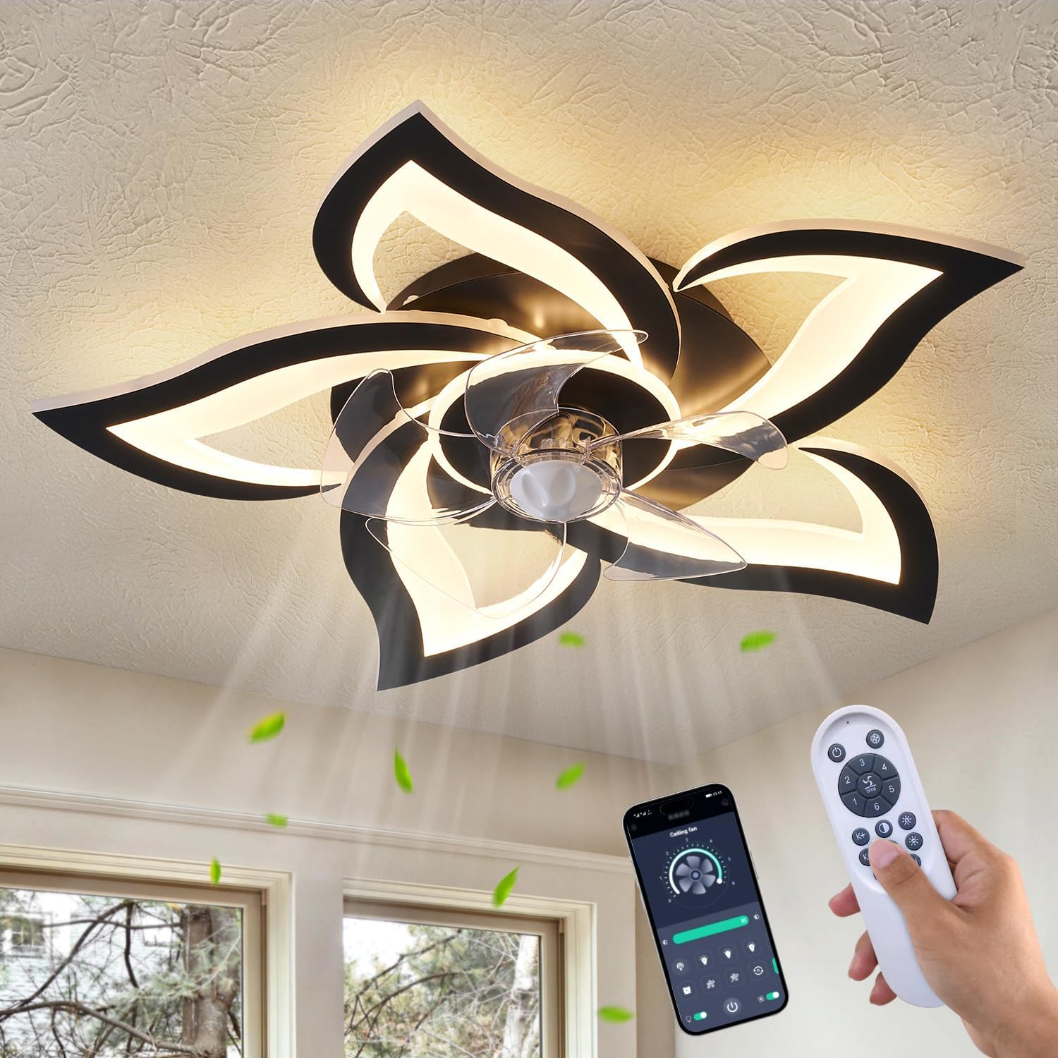 Dalouguan Ceiling Fan for Kitchen Bedroom