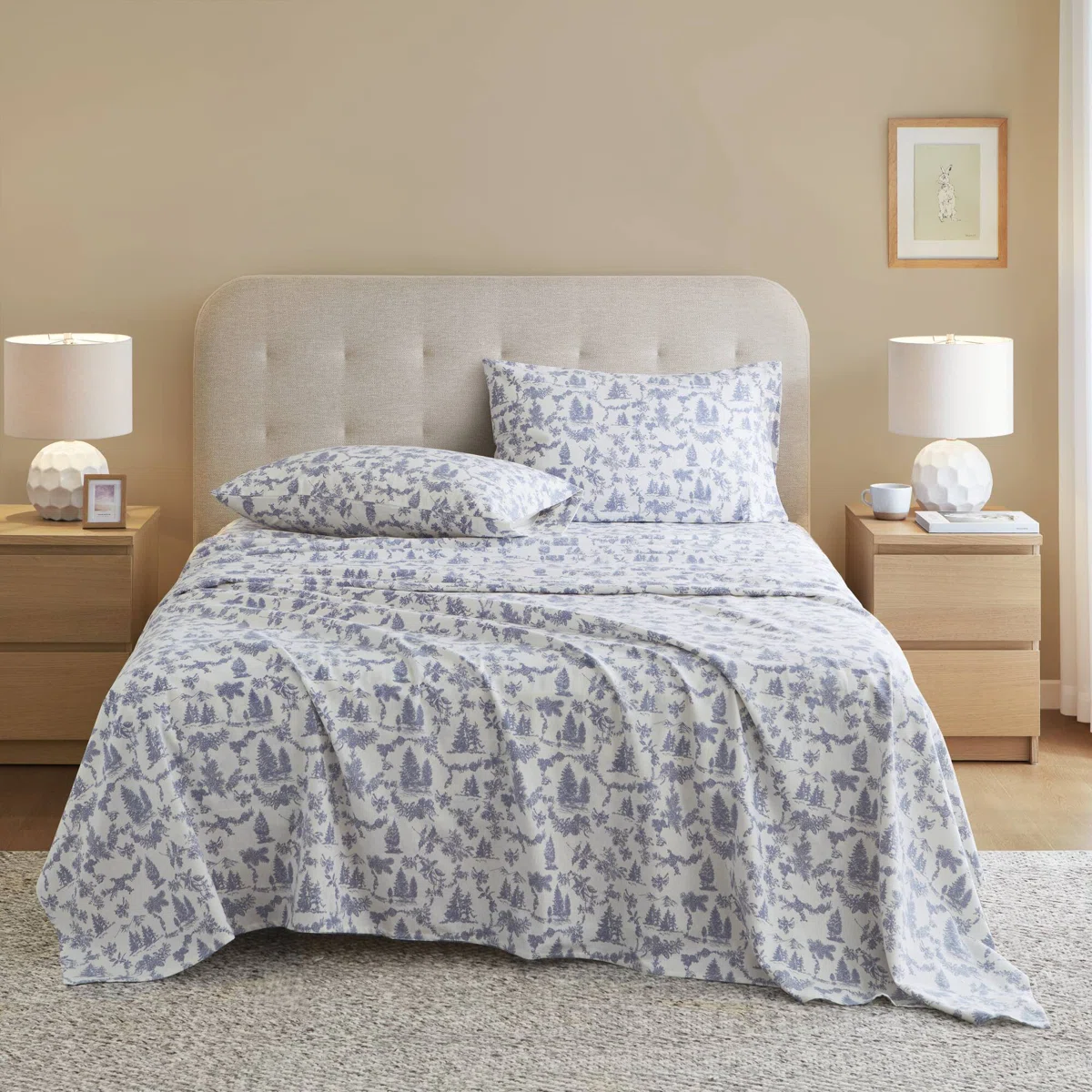 Cozy Cotton Flannel 100% Cotton Flannel Printed Sheet Set