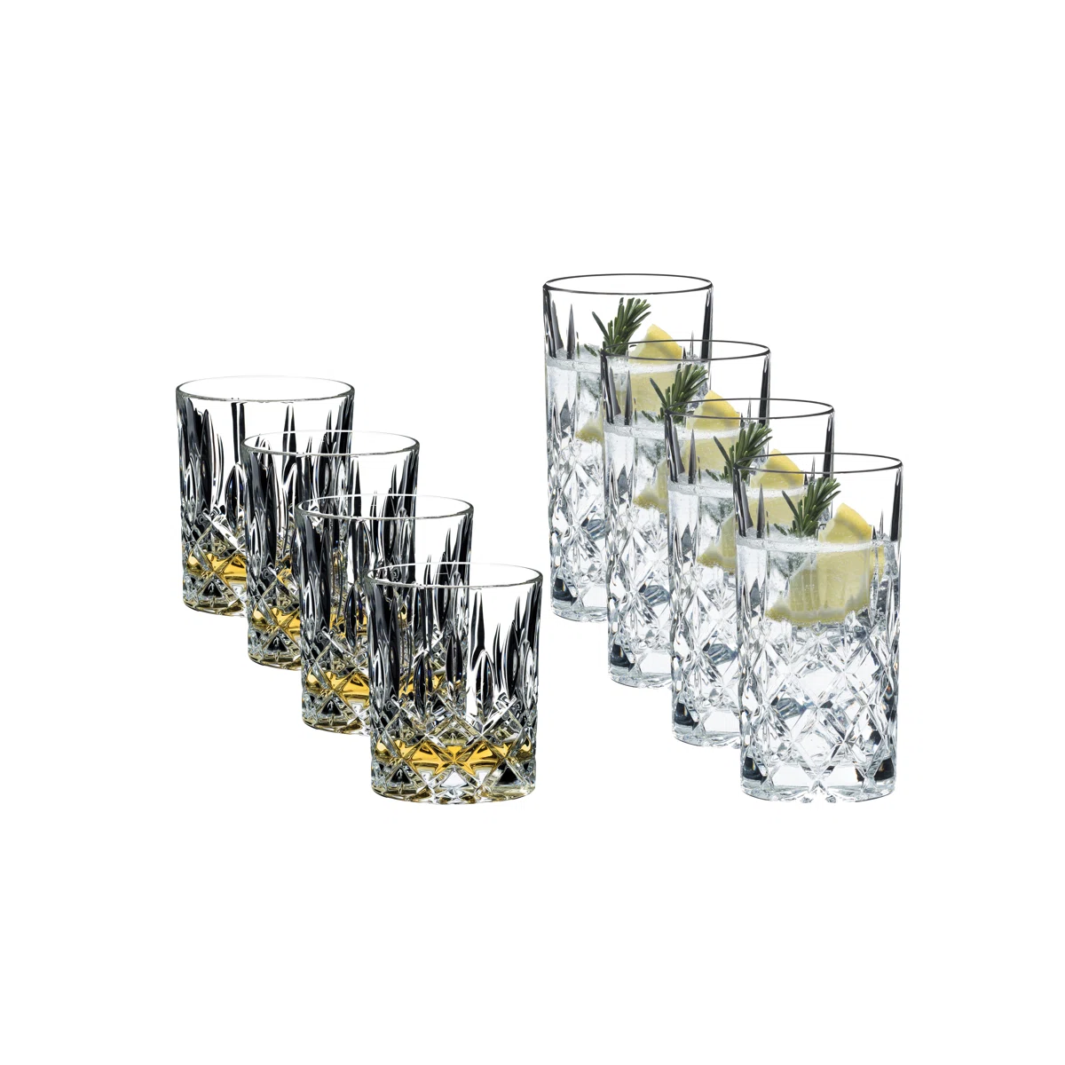 RIEDEL Spey Barware Set (4 DOF + 4 Highball)