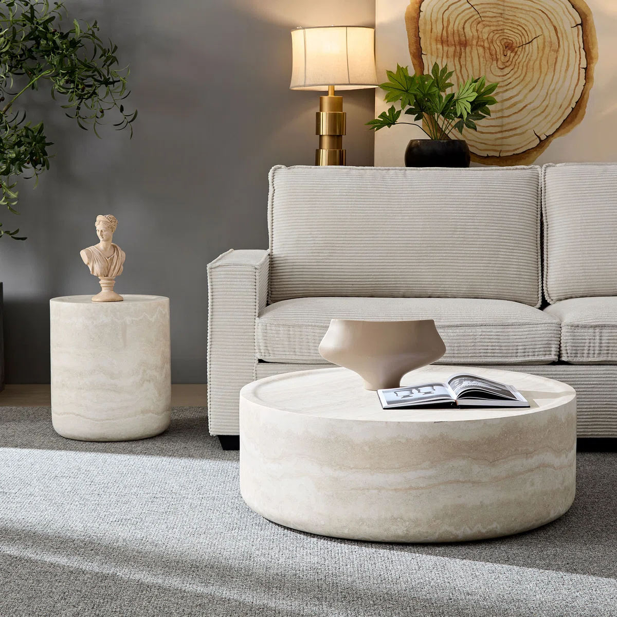 Round Coffee Table Set (Set Of 2)