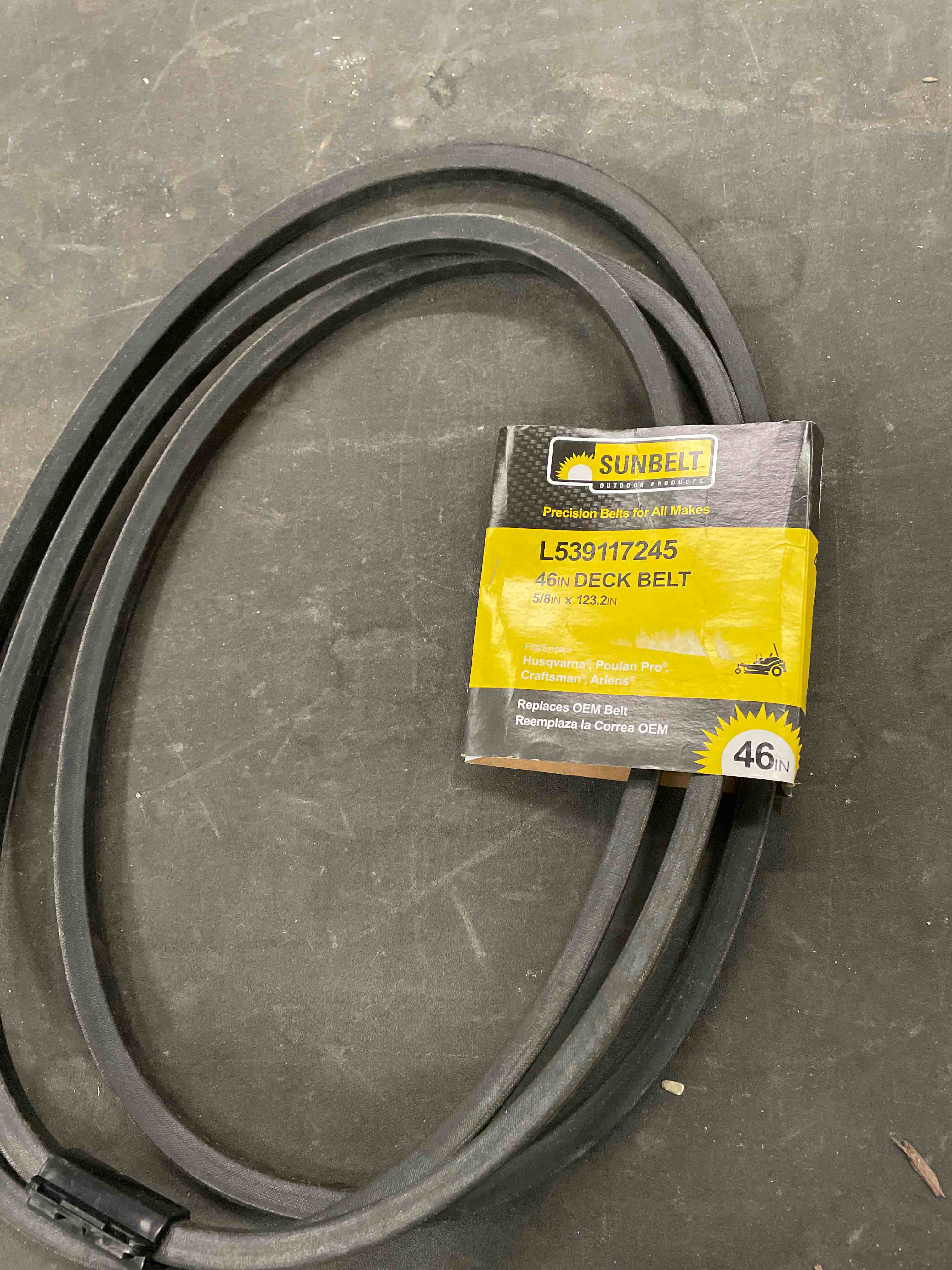 sunbelt 46in deck belt