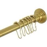 gold shower rod
