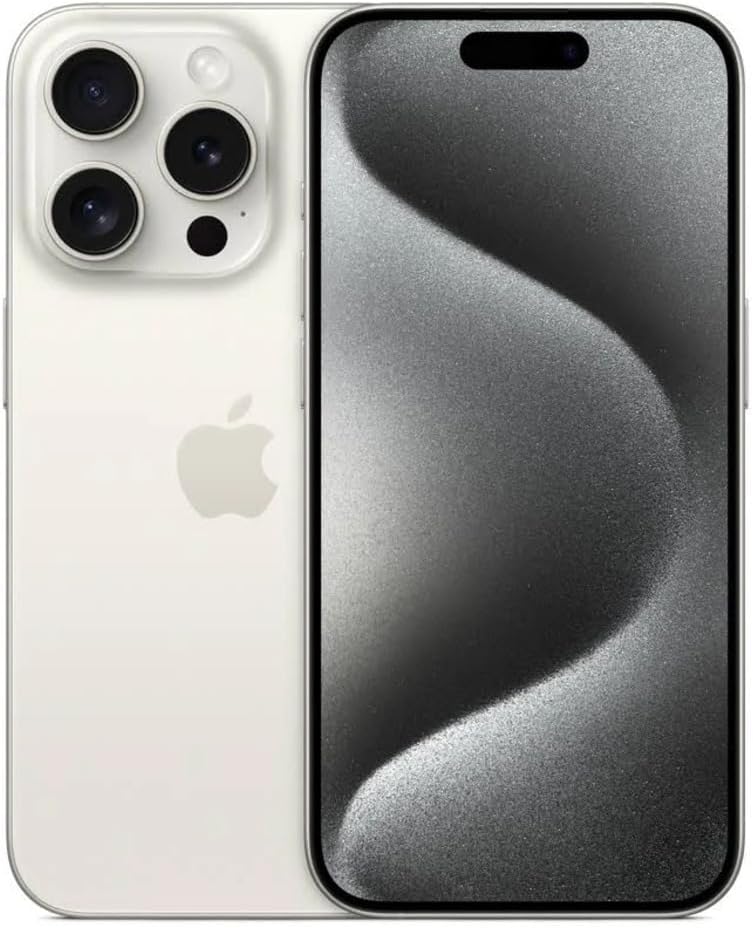 Apple iPhone 15 Pro 256GB White Titanium (Renewed Premium)