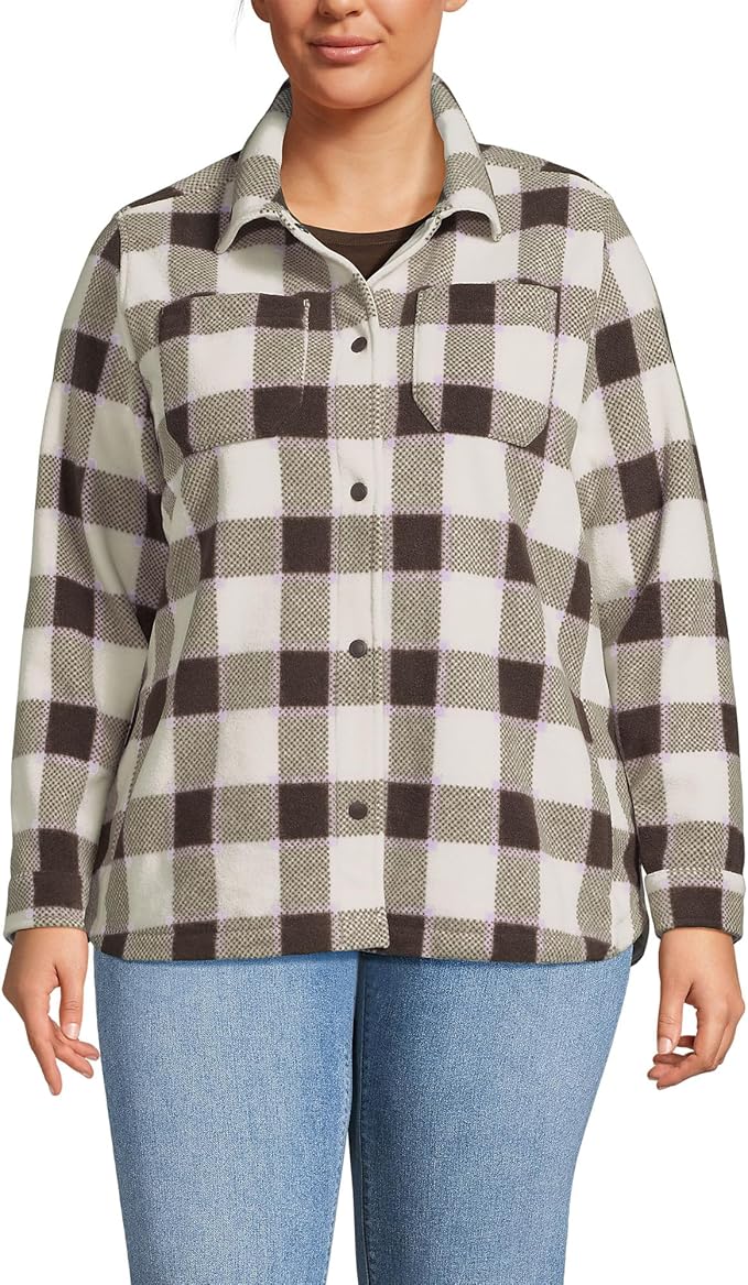 Lands End Fleece Shirt