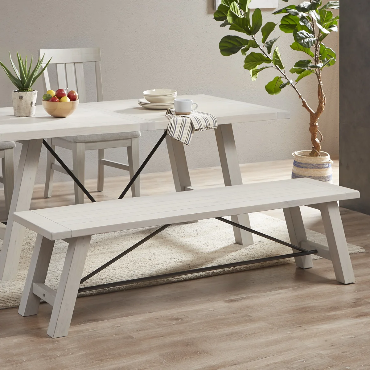 Embrey Wood Dining Bench